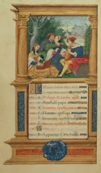 MS W.449 fol.6v Mai faisant de la musique, vers 1525
